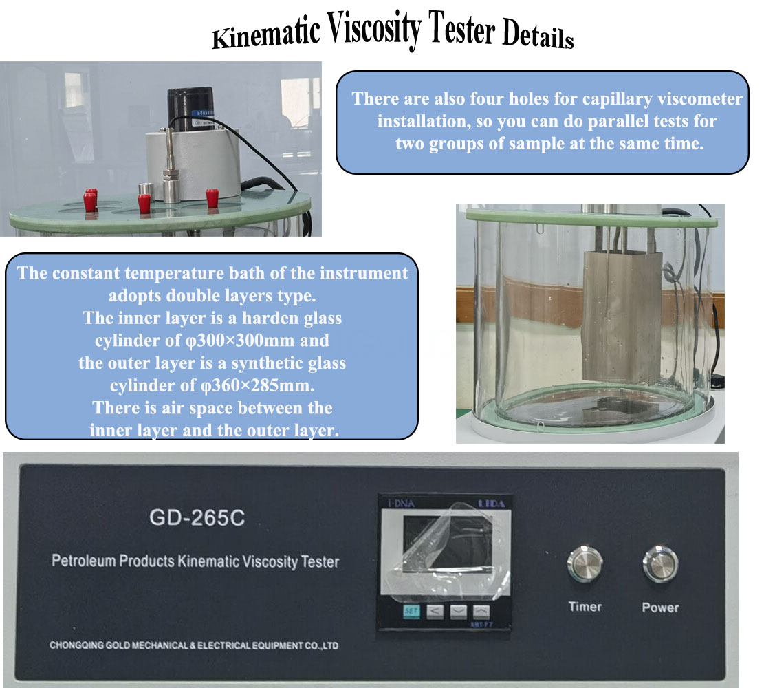 ASTM D445 Digital kinematisk viskositetsbad