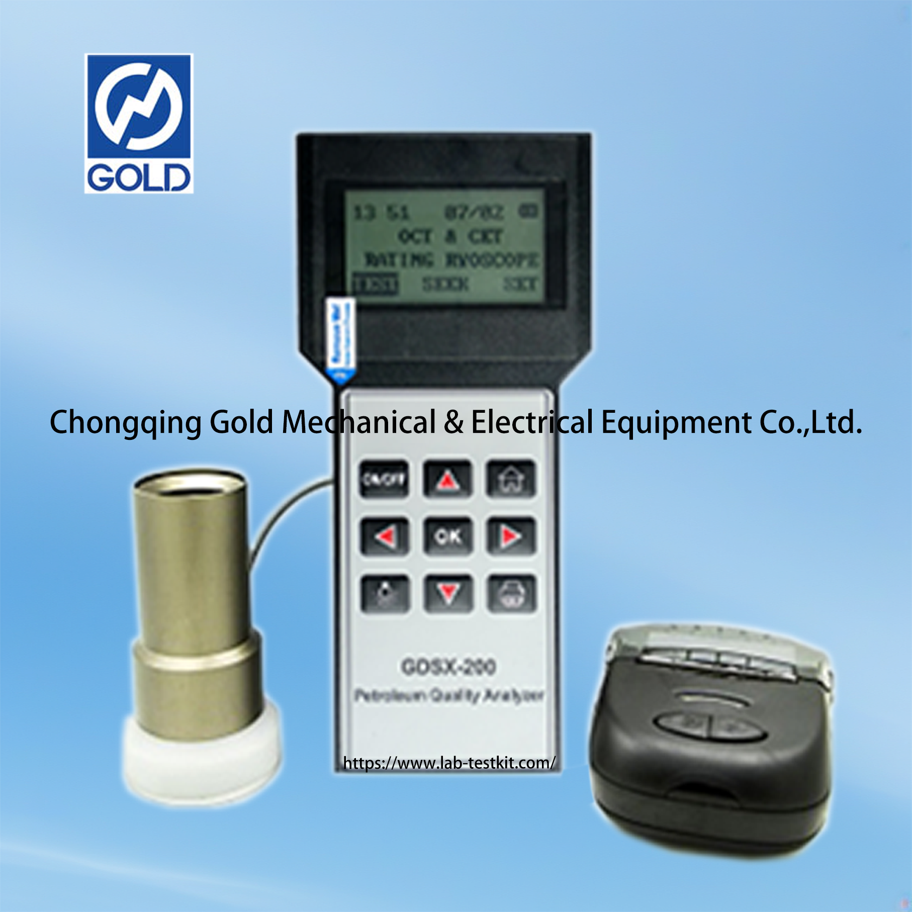 ASTM D2699 Bärbart bensinoktannummer och diesel Cetan Number Analyzer ASTM D4737