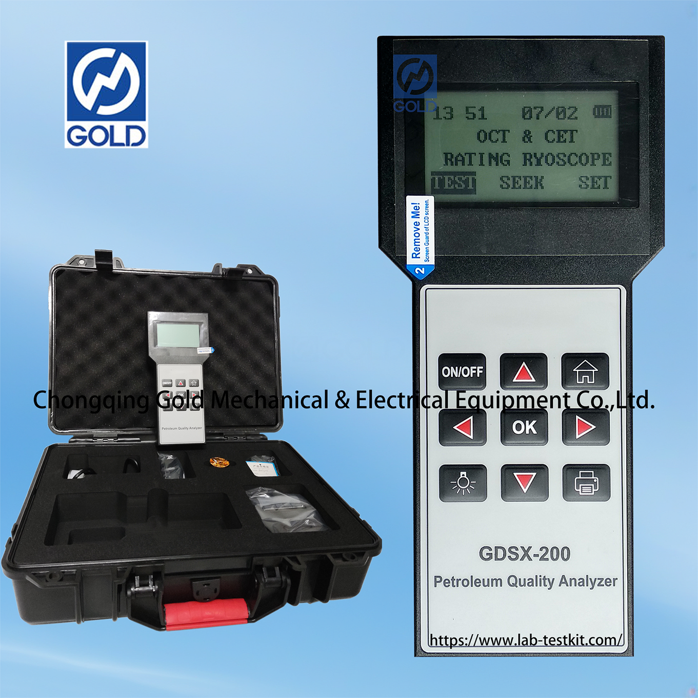 ASTM D2699 Bärbart bensinoktannummer och diesel Cetan Number Analyzer ASTM D4737