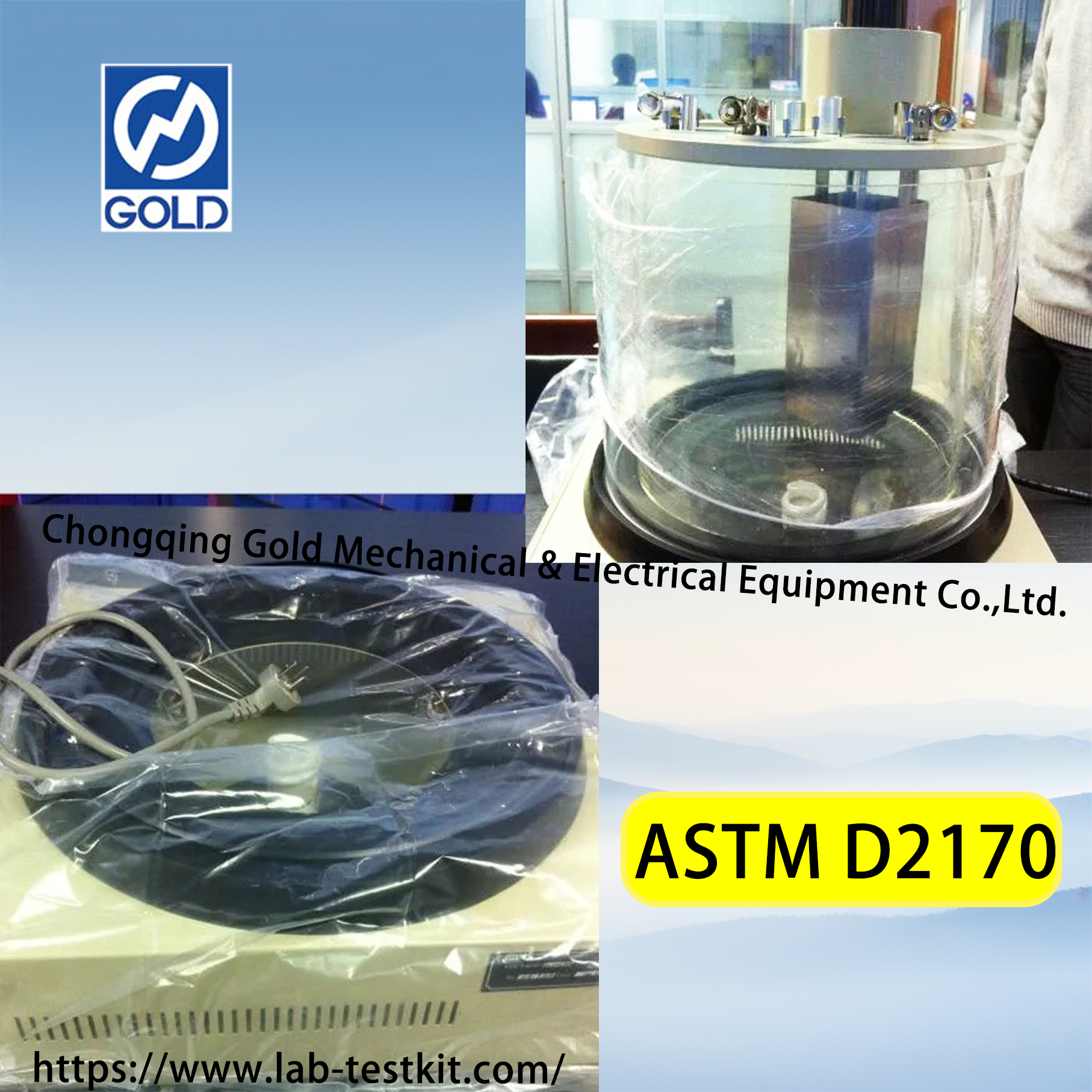 Asfalt kinematisk viskositetstestare med kapillärmetod