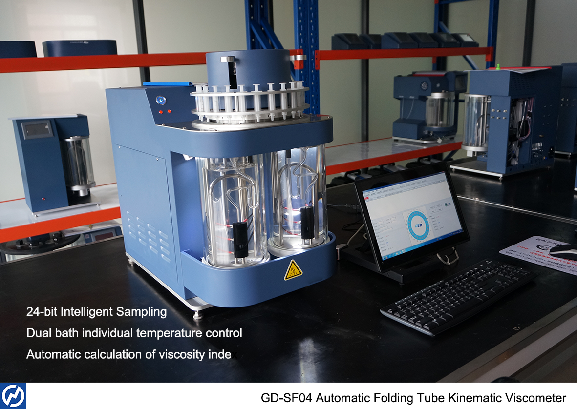 GD-SF04 24-bitars Autosampling Automated Houillon Viscometer ASTM D7279 D445 D446