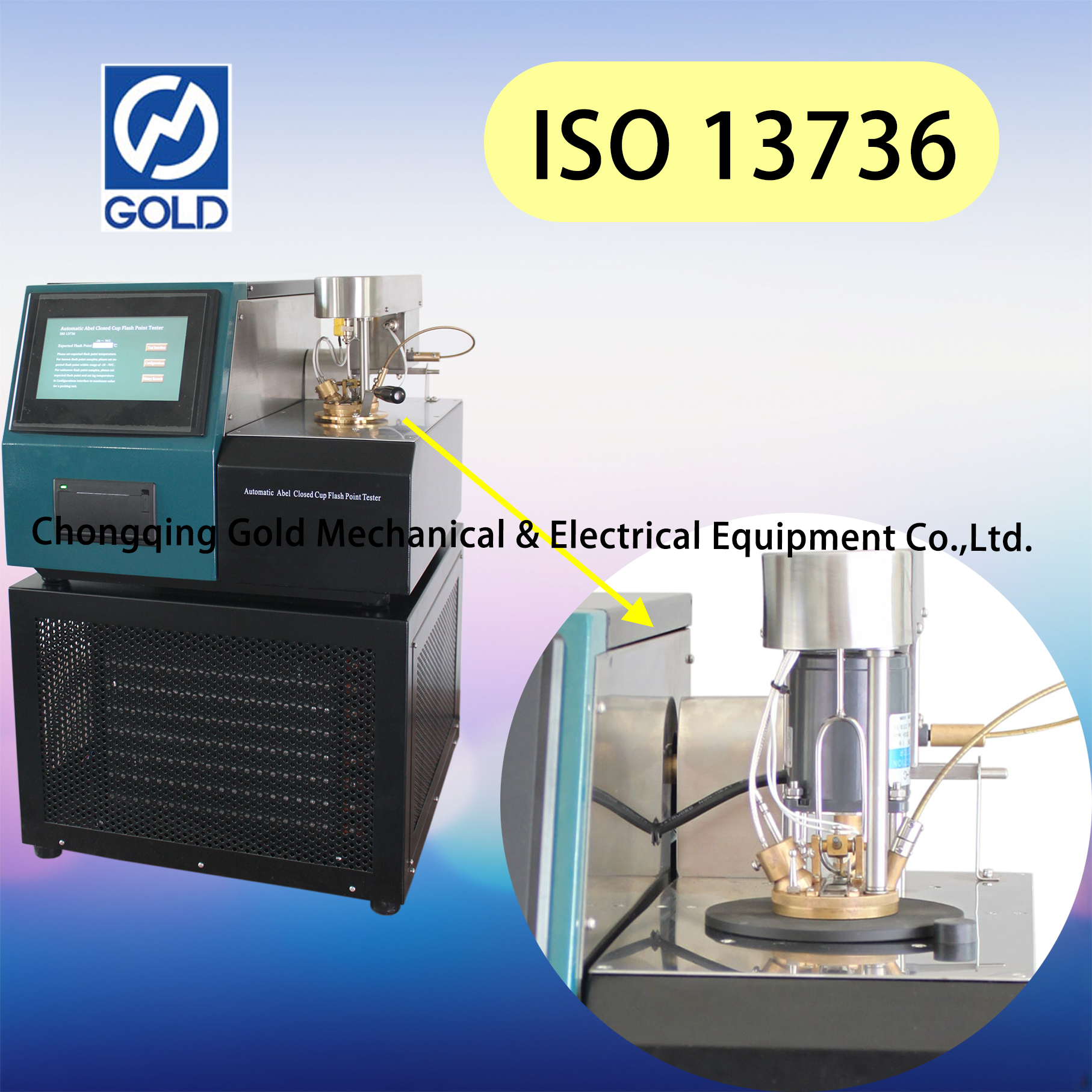 ISO 13736 Automatisk Abel stängd koppens flashpoint -testare