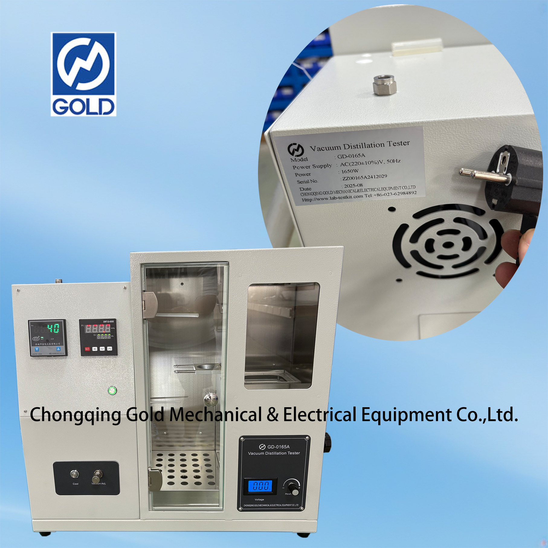 ASTM D1160 Vakuumdestillationsapparat (digital display)