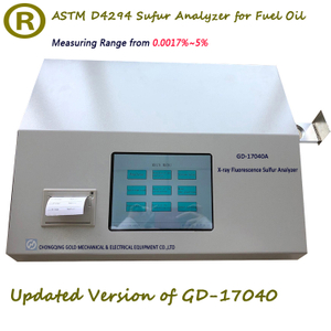 GD-17040A automatisk pekskärm XRF svavel i oljeanalysator