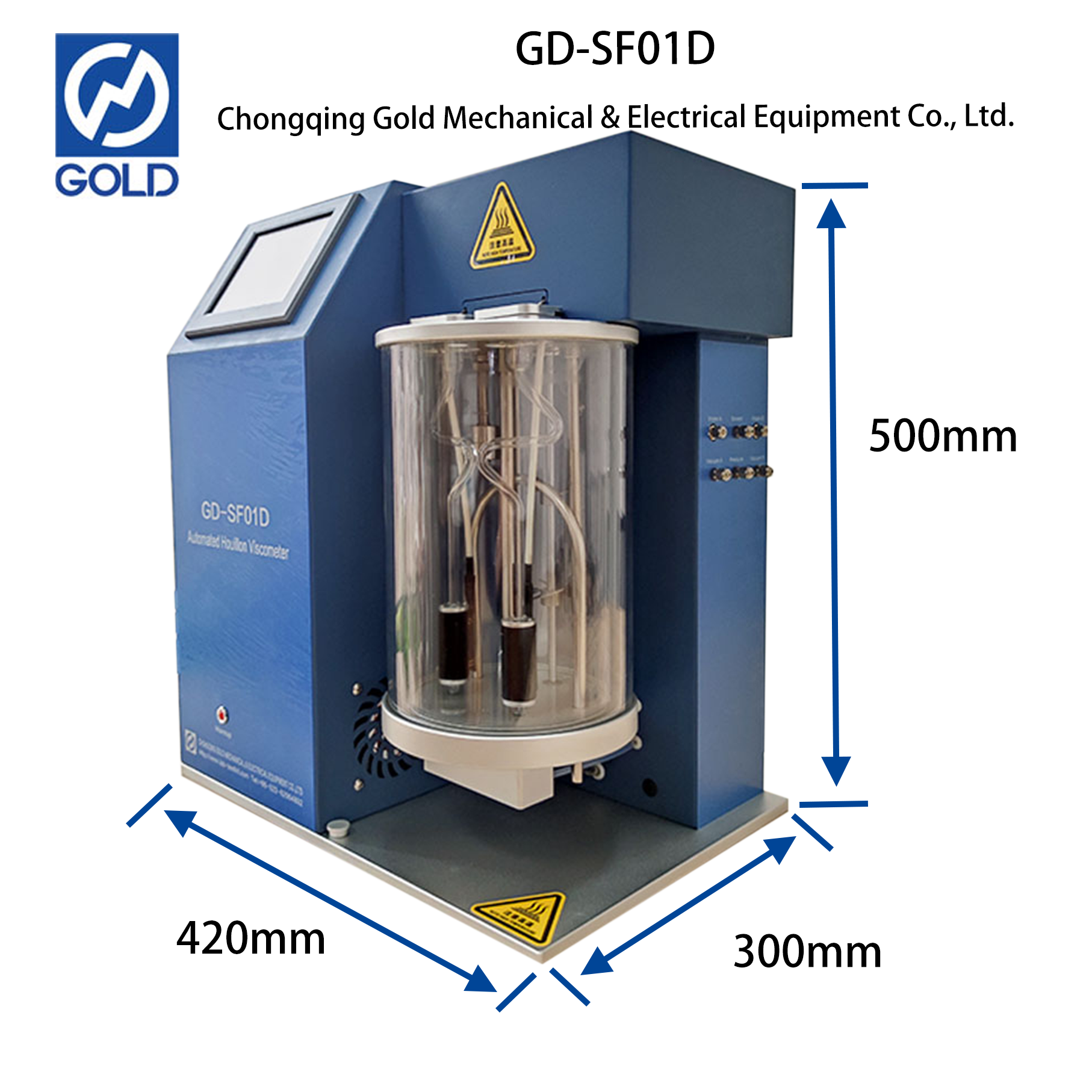  Kinematisk viskositet hos oljeprodukter ASTM D7279 D445 D446 Automatiserad Houillon Viscometer